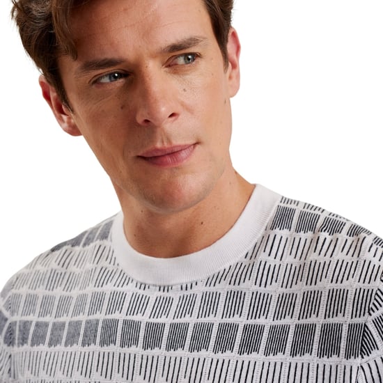Camiseta Blanca De Jacquard Regular Ted Baker Srevel - Image 5