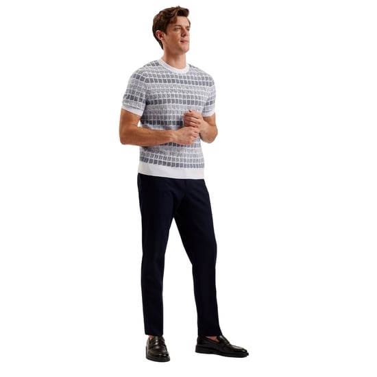 Camiseta Blanca De Jacquard Regular Ted Baker Srevel - Image 6