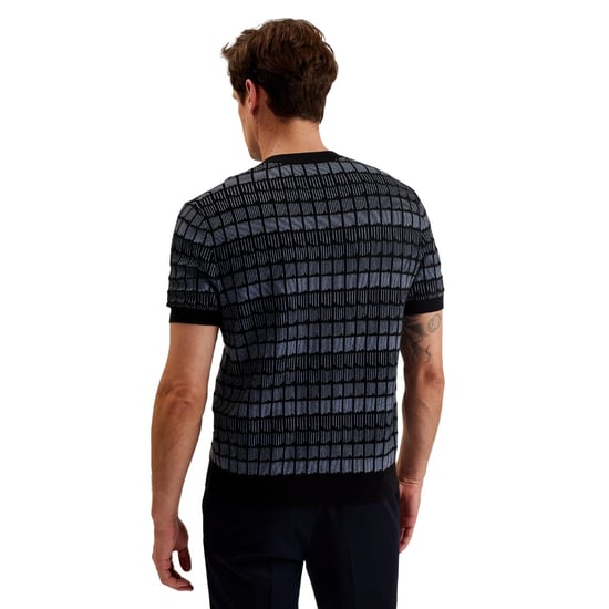 Camiseta Negra De Jacquard Regular Ted Baker Srevel - Image 3
