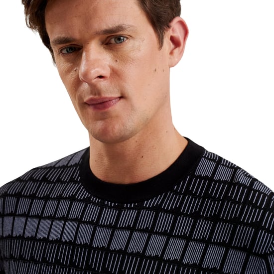 Camiseta Negra De Jacquard Regular Ted Baker Srevel - Image 5