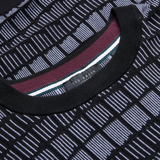 Camiseta Negra De Jacquard Regular Ted Baker Srevel - Image 6