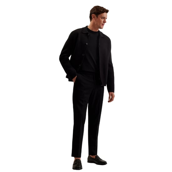 Chaqueta Cárdigan Negra De Punto Grueso Ted Baker Freder - Image 2