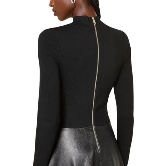 Vestido Midi De Ted Baker Con Falda De Piel Sintética - Image 2