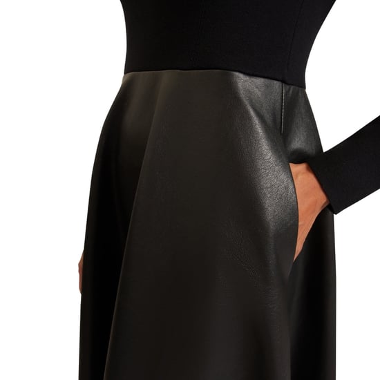 Vestido Midi De Ted Baker Con Falda De Piel Sintética - Image 4