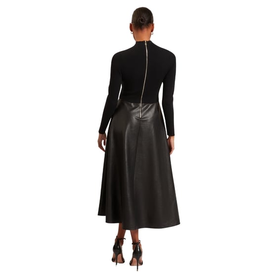 Vestido Midi De Ted Baker Con Falda De Piel Sintética - Image 6