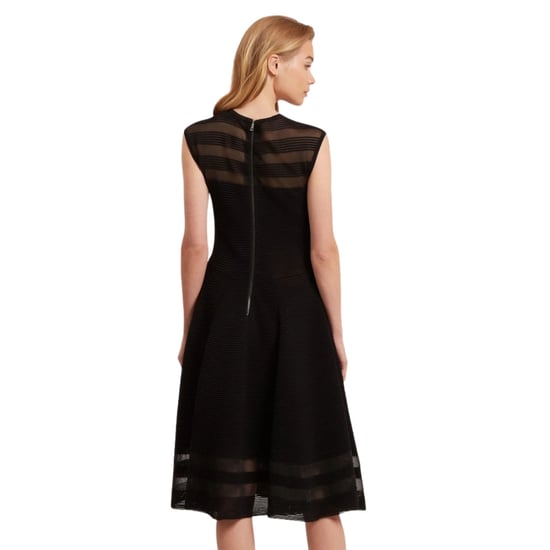 Vestido Skater Negro De Punto Saalli De Ted Baker Con Panel Invisible - Image 3