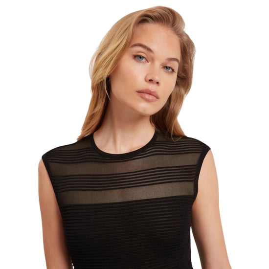 Vestido Skater Negro De Punto Saalli De Ted Baker Con Panel Invisible - Image 4
