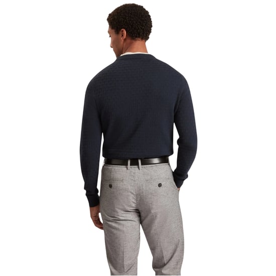 Jersey De Cuello Redondo Azul Marino Con Costuras T De Ted Baker Sainsy - Image 3