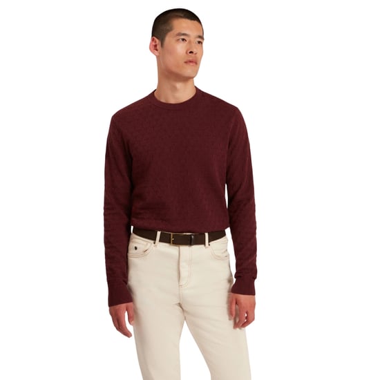 Jersey De Cuello Redondo Color Granate Con Costura En T De Ted Baker Sainsy - Image 2