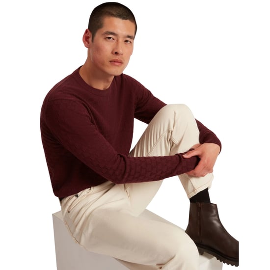 Jersey De Cuello Redondo Color Granate Con Costura En T De Ted Baker Sainsy - Image 5