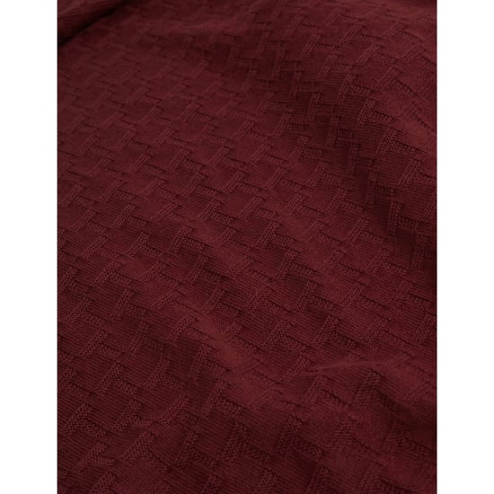 Jersey De Cuello Redondo Color Granate Con Costura En T De Ted Baker Sainsy - Image 6