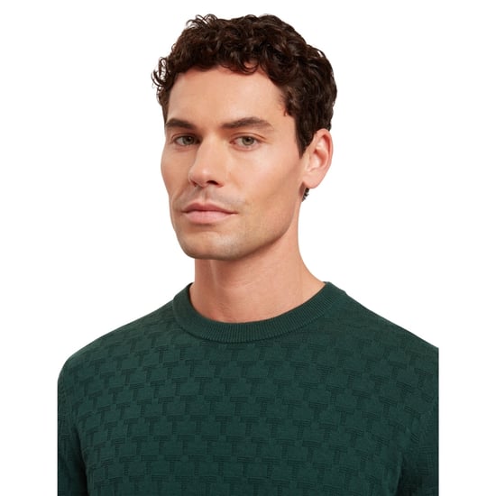 Jersey De Cuello Redondo Verde Oscuro Ted Baker Sainsy T Stitch - Image 4