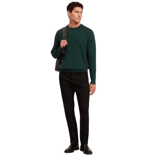 Jersey De Cuello Redondo Verde Oscuro Ted Baker Sainsy T Stitch - Image 5