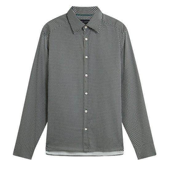 Camisa Caqui Con Estampado Geométrico Mini Jozef De Ted Baker - Image 1