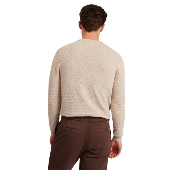 Jersey De Cuello Redondo Con Costura En T Sainsy De Ted Baker, Color Natural - Image 3