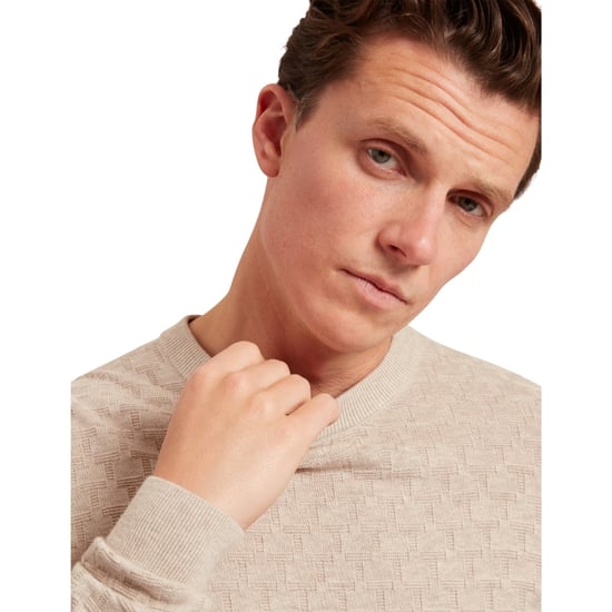 Jersey De Cuello Redondo Con Costura En T Sainsy De Ted Baker, Color Natural - Image 5