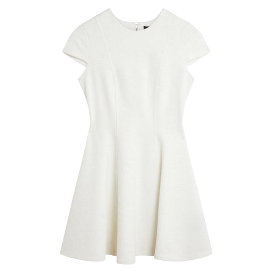 Vestido Corto Skater Color Marfil Con Bordados Ponte De Ted Baker Codaa - Image 1