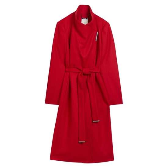 Abrigo Cruzado De Lana Roja Con Cinturón De Largo Midi De Ted Baker Rose - Image 1