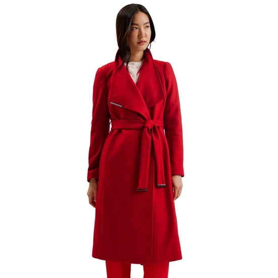 Abrigo Cruzado De Lana Roja Con Cinturón De Largo Midi De Ted Baker Rose - Image 2