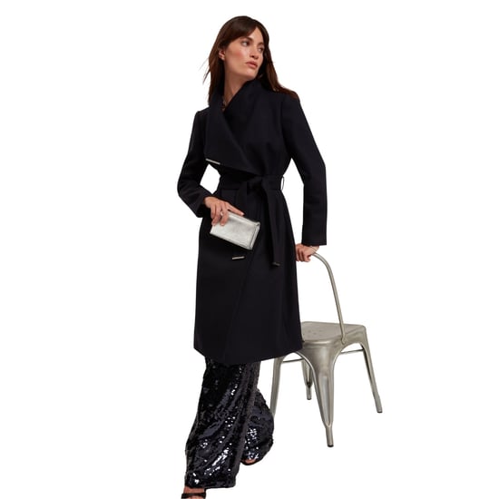 Abrigo Cruzado De Lana Azul Marino Con Cinturón, Largo Midi, De Ted Baker Rose - Image 6