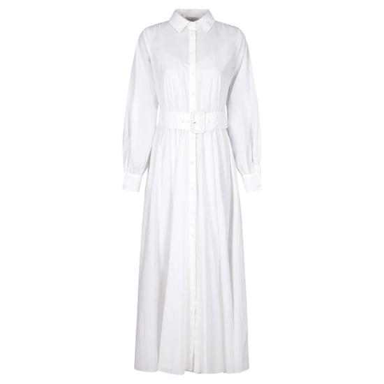Vestido Camisero Largo Blanco Con Botones Ted Baker Ene - Image 1