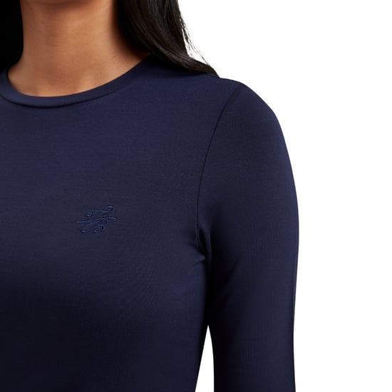 Camiseta Azul Marino Ajustada De Manga Corta Con Logo De Ted Baker Casy - Image 3