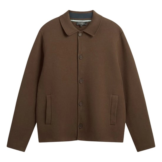 Chaqueta Cárdigan De Punto Grueso Color Caqui De Ted Baker Freder - Image 1