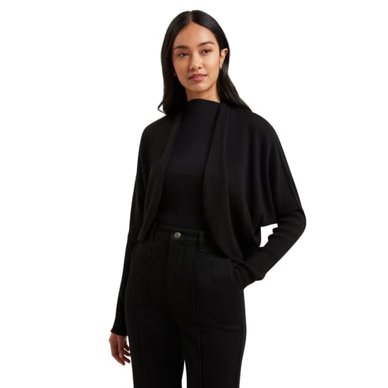Bolero Corto De Punto Circular Gabrlaa De Ted Baker, Cárdigan Negro - Image 3