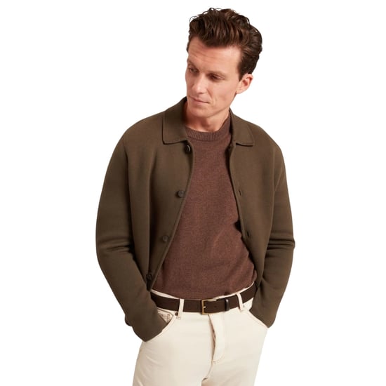 Chaqueta Cárdigan De Punto Grueso Color Caqui De Ted Baker Freder - Image 2