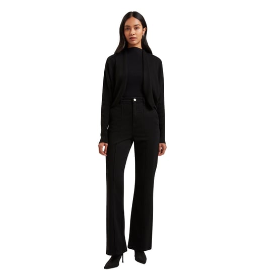Bolero Corto De Punto Circular Gabrlaa De Ted Baker, Cárdigan Negro - Image 6