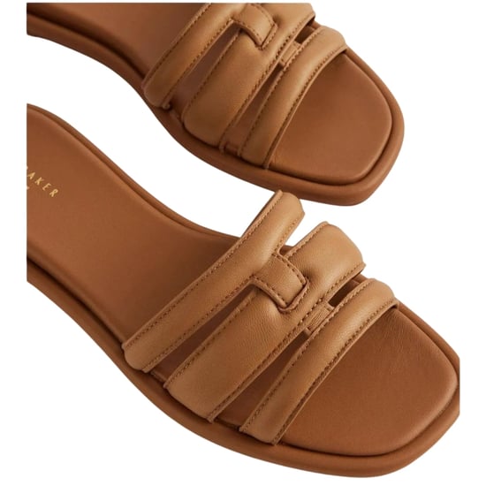 Sandalias Planas Tejidas Con Logo T De Ted Baker Leeiaa En Color Marrón - Image 3