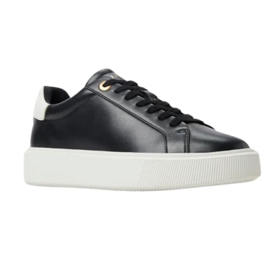 Zapatillas Deportivas Ted Baker Lorieee De Cuero Negro Liso - Image 1