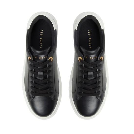Zapatillas Deportivas Ted Baker Lorieee De Cuero Negro Liso - Image 4