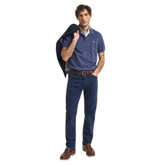 GANT Mens Regular Fit Short Sleeve Shield Logo Pique Polo - Image 5
