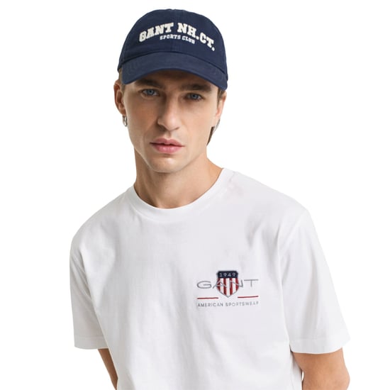 GANT Mens Regular Fit Embroidered Archive Shield T-Shirt - Image 4