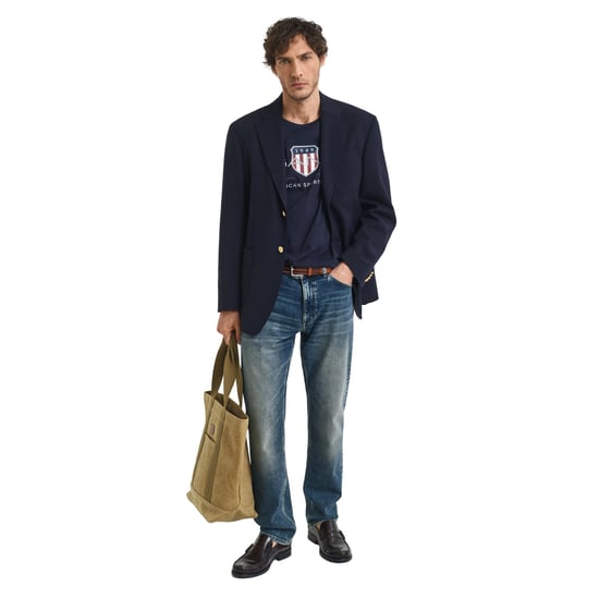 GANT Mens Regular Fit Short Sleeve Archive Shield T-Shirt - Image 5
