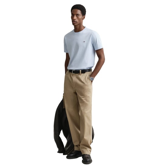 GANT Mens Regular Fit Short Sleeve Shield Logo T-Shirt - Image 5