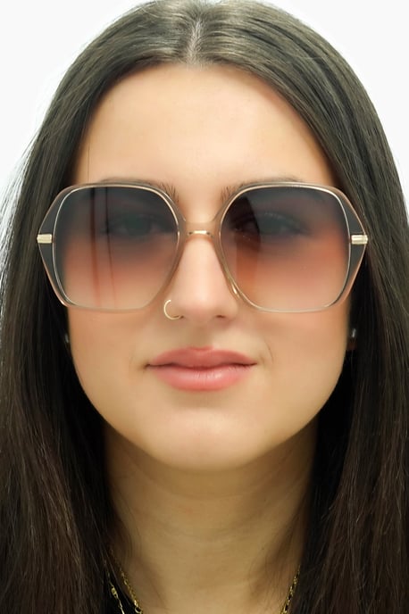 Hugo Boss BOSS 1660/S 84A PR Gafas de sol degradado beige oro gris marrón transparente - Image 5