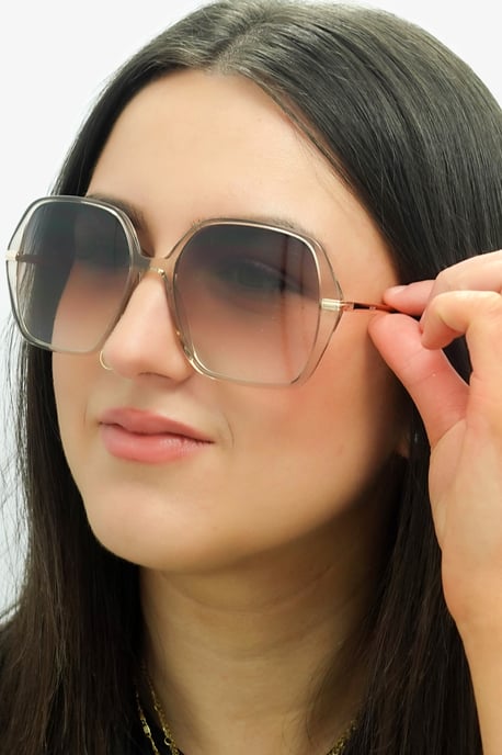 Hugo Boss BOSS 1660/S 84A PR Gafas de sol degradado beige oro gris marrón transparente - Image 6