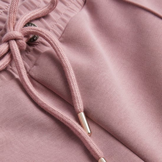 Joggers Rectos con Patrón Sólido de Ted Baker para Mujer en Rosa Empolvado - Image 5