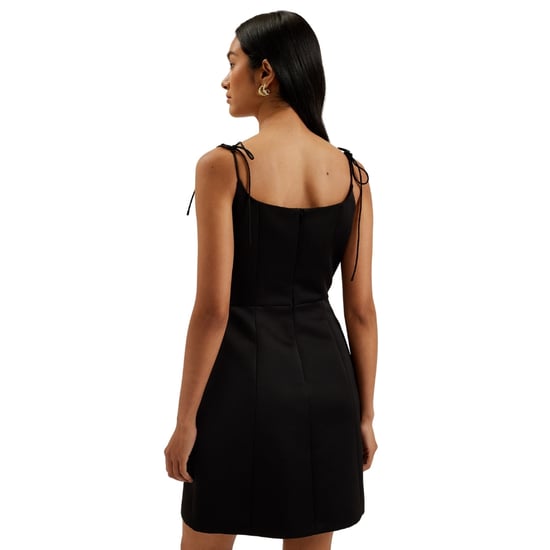 Vestido mini A-line negro de tirantes atados de Ted Baker para mujer - Image 3