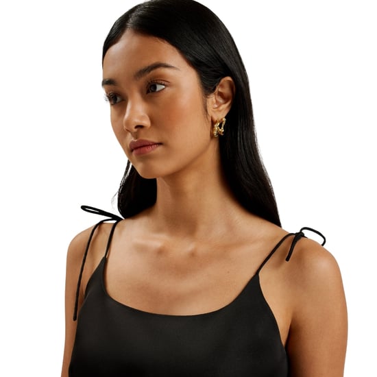 Vestido mini A-line negro de tirantes atados de Ted Baker para mujer - Image 4