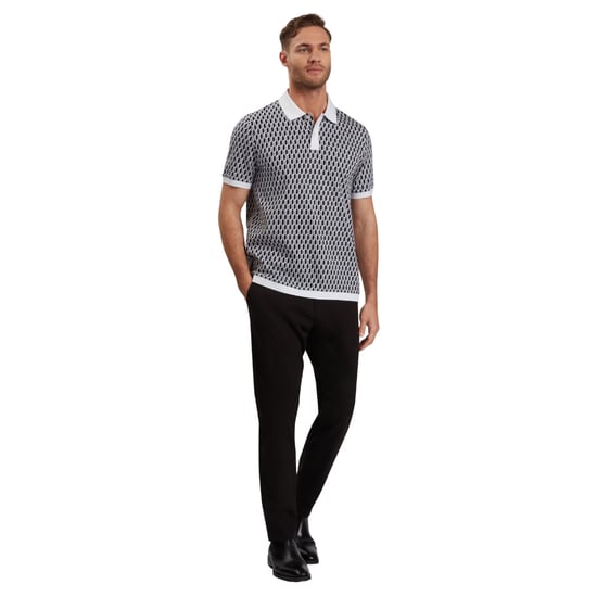 Camisa Polo Regular Fit Geo de Ted Baker para Hombre en Azul Medio - Image 5