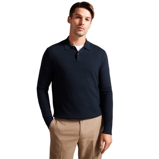 Polo de punto Ted Baker Morar Hombre Azul Marino - Image 3