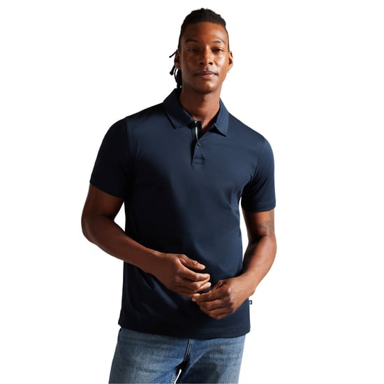 Polo Azul Marino De Tacto Suave Y Corte Slim Zeiter De Ted Baker - Image 5