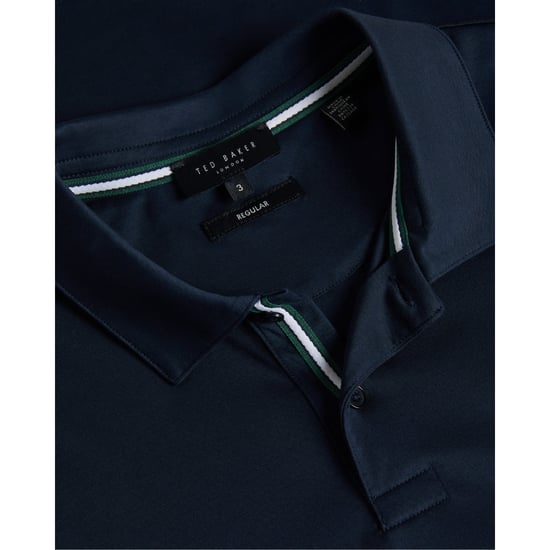 Polo Azul Marino De Tacto Suave Y Corte Slim Zeiter De Ted Baker - Image 6