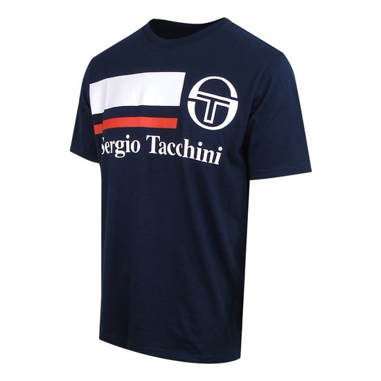 Sergio Tacchini Falcade Camiseta Masculina Azul Marino - Image 3
