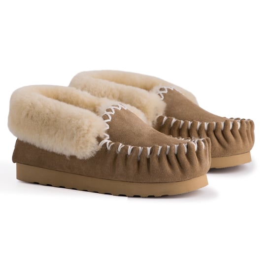 Aus Wooli Australia Mocasín de piel de oveja cosido a mano para mujer - Image 6