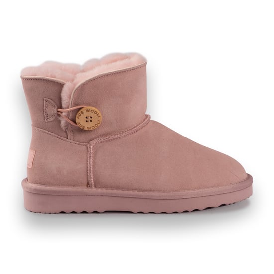Aus Wooli Australia Bota corta unisex con botones Cabarita de piel de oveja - Image 2