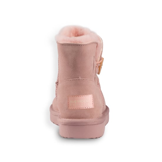 Aus Wooli Australia Bota corta unisex con botones Cabarita de piel de oveja - Image 3